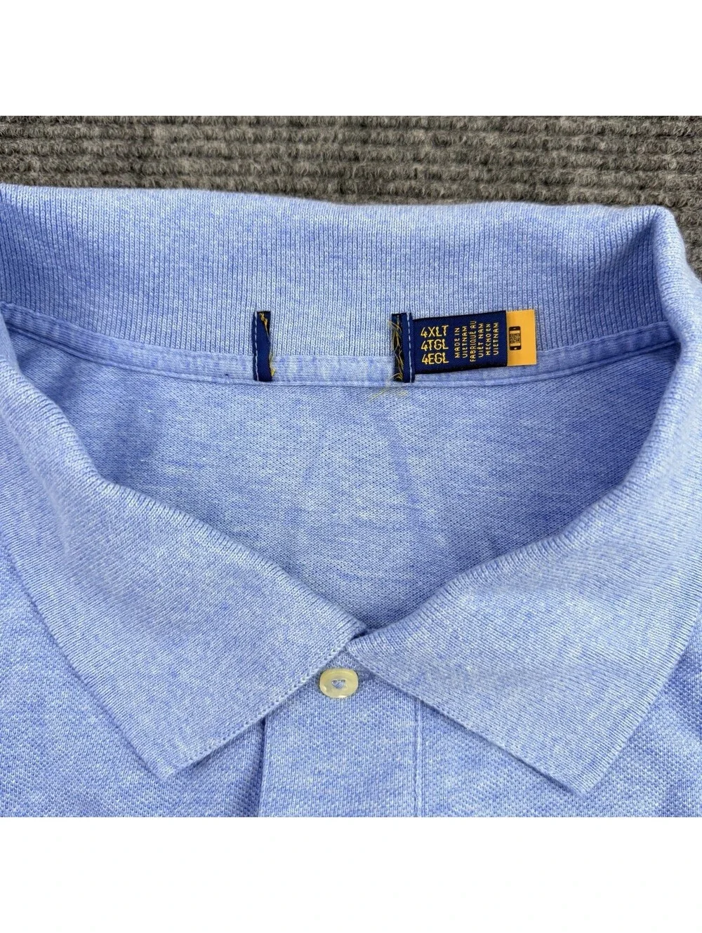 Polo Ralph Lauren Men’s 4XLT Classic Fit Polo Shirt Baby Blue 100% Cotton